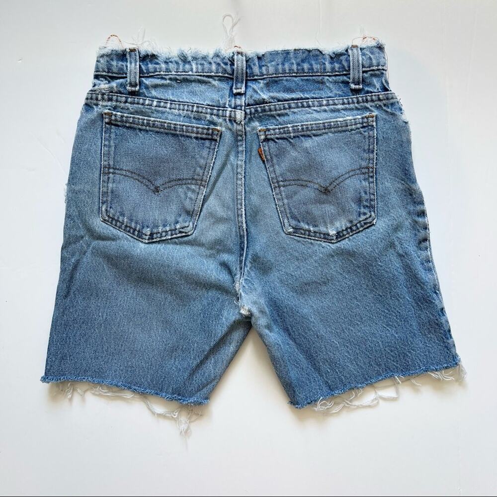 Vintage Levi’s Denim Shorts 28"‎ Distressed High Rise Orange Tab Cut Offs